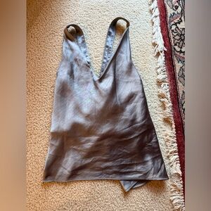 Wildfang satin adjustable strap top